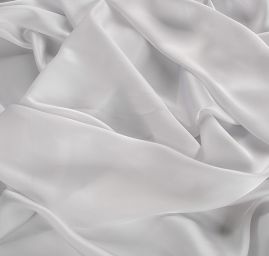 Pružný satén šedý