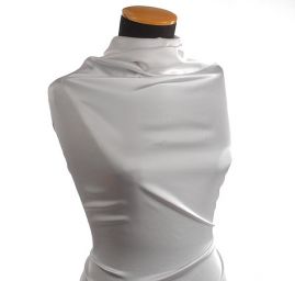 Pružný satén šedý