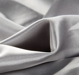Pružný satén šedý