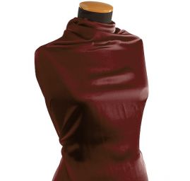 Pružný satén hnědovínový