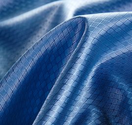 Podšívka žakárová kosočtverce šanžán modrofialová