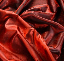 Podšívka žakárová kostky temně červenočerná