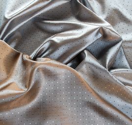 Podšívka žakár kostky šanžán modrohnědá