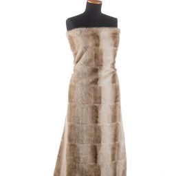 Imitace kožešiny norek slonová kost