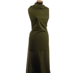 Pletenina vzor proužky tm. zelená