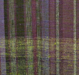 Originální ručně tkaná látka zelenofialová  