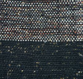 Originální ručně takná látka černozlatá