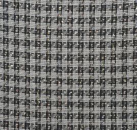 Látka na kostým imitace ručně tkané metráže černá/bílá