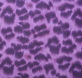 Látka flanel motiv tygr/srst fialová