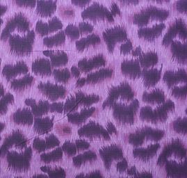 Látka flanel motiv tygr/srst fialová
