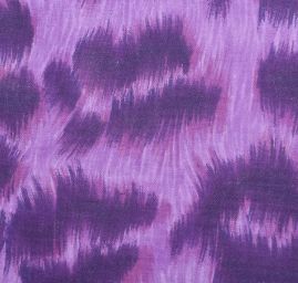 Látka flanel motiv tygr/srst fialová