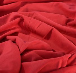 Flauš směs vlna/kašmír červený