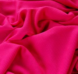 Pletenina žebrový vzor fuchsiová