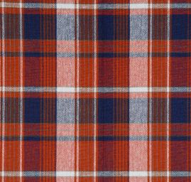 Vlněná kostýmovka vzor velké kostky hnědomodrá