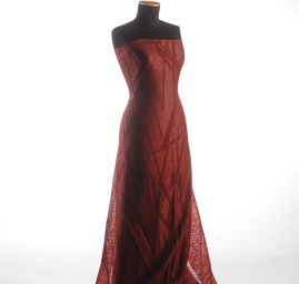 Efektní vlněný úplet s plastickým vzorem vínový