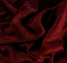 Efektní vlněný úplet s plastickým vzorem vínový