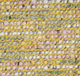 Kostýmová látka imitace ručně tkaná pastel žlutá