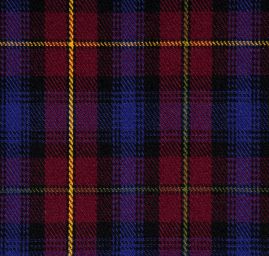 Kostýmová látka akryl káro červená modrá