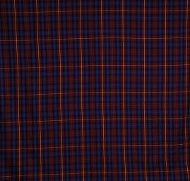 Kostýmová látka akryl káro červená modrá