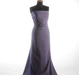 Kostýmová letní látka směs tm.fialová