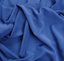Kostýmová látka viskoza směs středně modrá