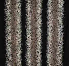 Exkluzivní látka s plastickým vzorem béžovočerná