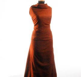 Kostýmová látka Art Fabrics viskoza směs hnědá 