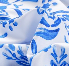 Žoržetová pletenina design MarLen  tisk folklor