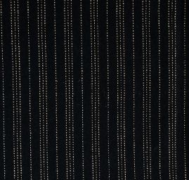 Vlněná kostýmová látka proužek tmavě modrá