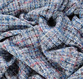 Exkluzivní kostýmová látka modrá