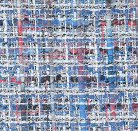 Exkluzivní kostýmová látka modrá