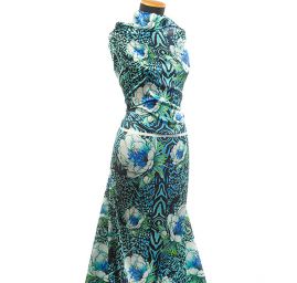 Atlas kupón leknín modrozelený