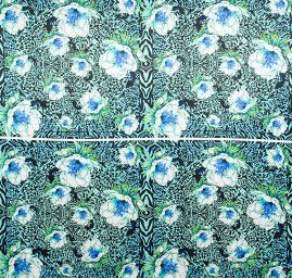 Atlas kupón leknín modrozelený