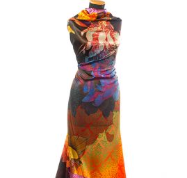 Atlas motiv květu podklad ornament