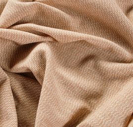 Vlněná látka kostýmová rybí kost smetanová/béžová