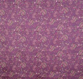Prošev saténový vzor paisley fialový