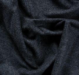 Vlněná látka tvíd modročerná hutnější vazby