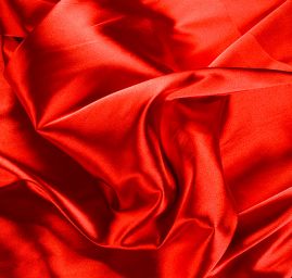 Satén taft pružný jasně červený