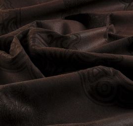 Kabátová látka imitace alcantary hnědá