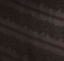 Kabátová látka imitace alcantary hnědá