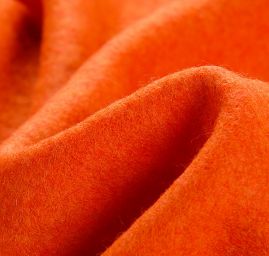 Vařená vlna oranžové barvy