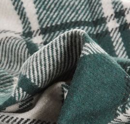 Flanel vzor káro kostka tmavě zelená