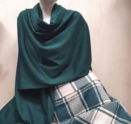 Flanel vzor káro kostka tmavě zelená