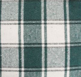 Flanel vzor káro kostka tmavě zelená
