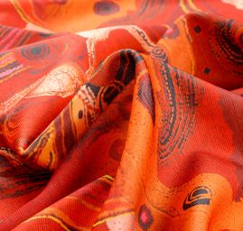 Úplet středně silný Punto tisk abstrakt