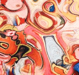 Úplet středně silný Punto tisk malba