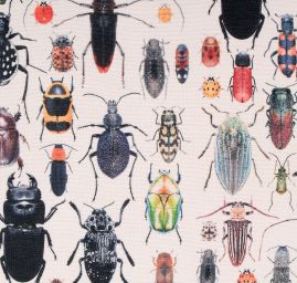 Úplet středně silný Punto tisk brouci smetanová