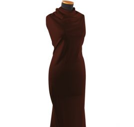 Středně silný vlněný úplet čokoládově hnědý