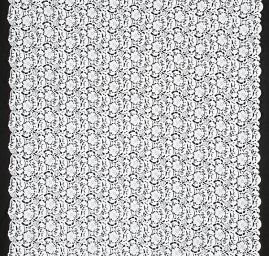 Efektní hrubá krajka bílá