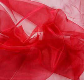 Organza jednobarevná vínová